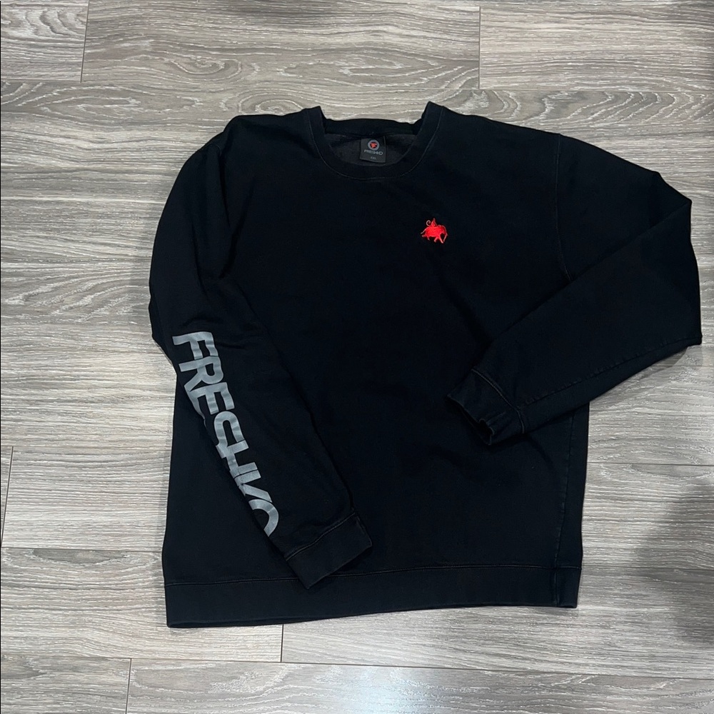 Freshko Black Crewneck with Red Logo